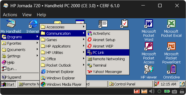 PC Link in the Start menu